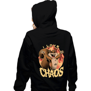 Shirts Zippered Hoodies, Unisex / Small / Black I Love Chaos!