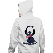 Load image into Gallery viewer, Daily_Deal_Shirts Zippered Hoodies, Unisex / Small / White Cute But Deadly
