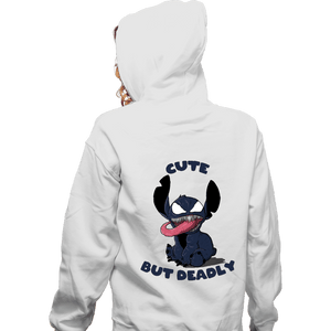 Daily_Deal_Shirts Zippered Hoodies, Unisex / Small / White Cute But Deadly