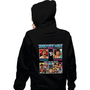 Daily_Deal_Shirts Zippered Hoodies, Unisex / Small / Black 1988 Fight Night Raw