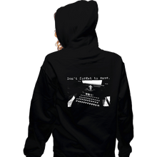 Load image into Gallery viewer, Daily_Deal_Shirts Zippered Hoodies, Unisex / Small / Black Don&#39;t Forget To Save
