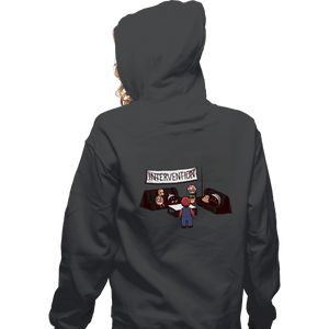 Shirts Zippered Hoodies, Unisex / Small / Dark Heather Intervention