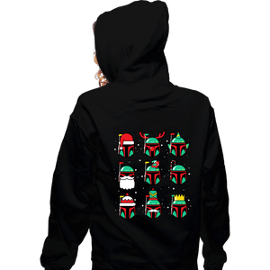 Daily_Deal_Shirts Zippered Hoodies, Unisex / Small / Black Bountiful Xmas