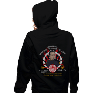 Shirts Zippered Hoodies, Unisex / Small / Black William Adama