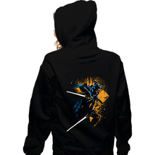 Load image into Gallery viewer, Secret_Shirts Zippered Hoodies, Unisex / Small / Black Two White Blades

