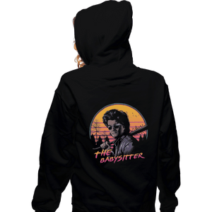 Shirts Zippered Hoodies, Unisex / Small / Black The Babysitter