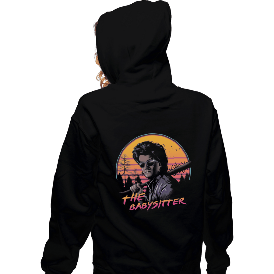 Shirts Zippered Hoodies, Unisex / Small / Black The Babysitter