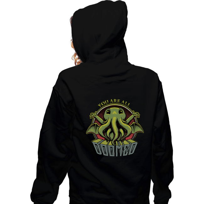 Daily_Deal_Shirts Zippered Hoodies, Unisex / Small / Black You Are All Doomed