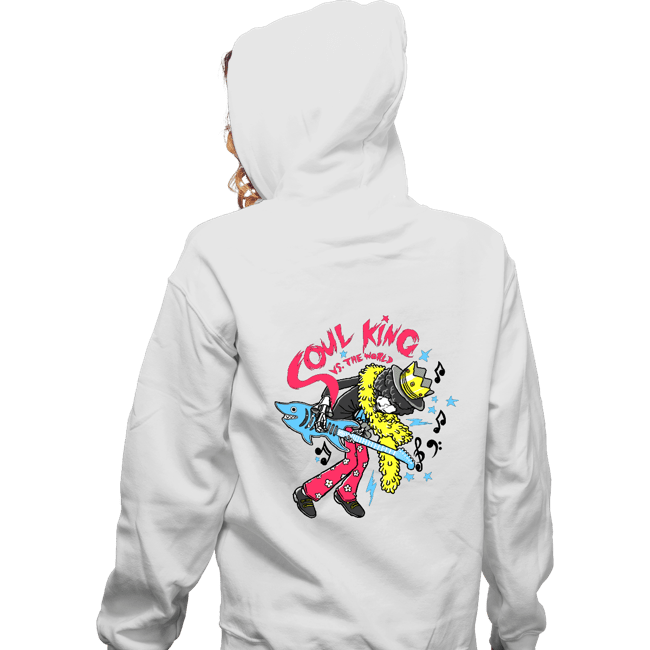 Secret_Shirts Zippered Hoodies, Unisex / Small / White Soul King VS The World
