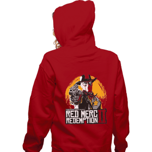Shirts Zippered Hoodies, Unisex / Small / Red Red Merc Redemption