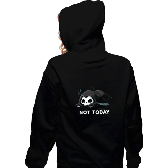 Shirts Zippered Hoodies, Unisex / Small / Black Not Today Death