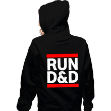 Load image into Gallery viewer, Shirts Zippered Hoodies, Unisex / Small / Black Run D&amp;D
