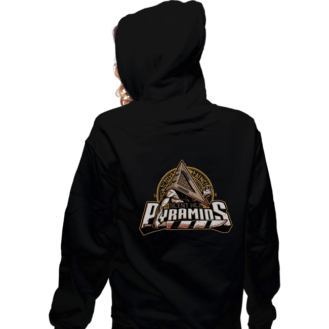 Daily_Deal_Shirts Zippered Hoodies, Unisex / Small / Black Silent Hill Pyramids