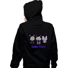 Load image into Gallery viewer, Shirts Zippered Hoodies, Unisex / Small / Black Hello There
