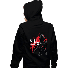 Load image into Gallery viewer, Shirts Zippered Hoodies, Unisex / Small / Black Kill Walkers
