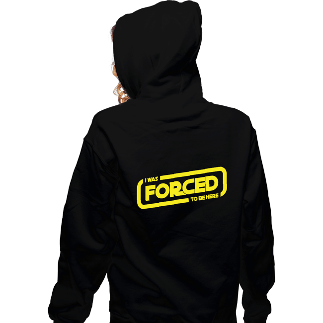 Secret_Shirts Zippered Hoodies, Unisex / Small / Black Forced To Be Here