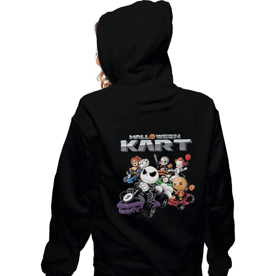 Shirts Pullover Hoodies, Unisex / Small / Black Halloween Kart