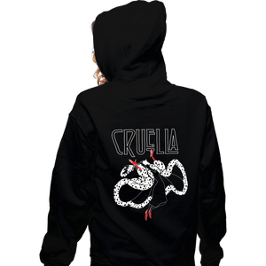 Shirts Zippered Hoodies, Unisex / Small / Black Cruella