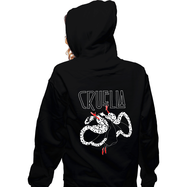 Shirts Zippered Hoodies, Unisex / Small / Black Cruella