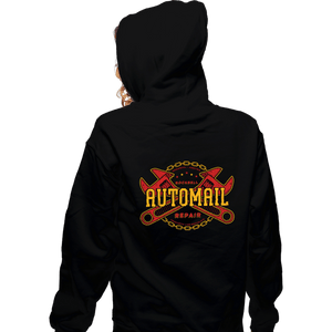 Secret_Shirts Zippered Hoodies, Unisex / Small / Black Rockbell Automail Repair