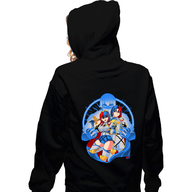 Daily_Deal_Shirts Zippered Hoodies, Unisex / Small / Black Emblem Summoned