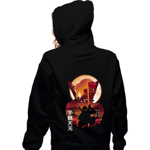 Daily_Deal_Shirts Zippered Hoodies, Unisex / Small / Black Demon Tengen