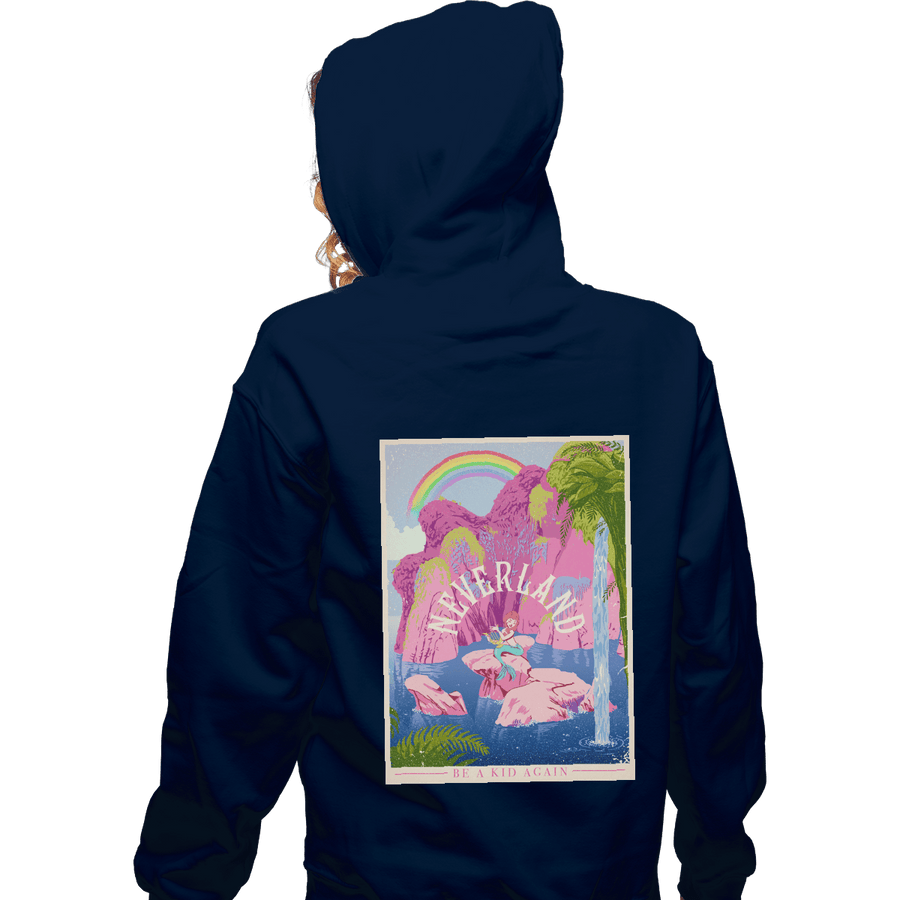 Shirts Zippered Hoodies, Unisex / Small / Navy Visit Neverland