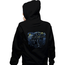 Load image into Gallery viewer, Secret_Shirts Zippered Hoodies, Unisex / Small / Black Starry Cop
