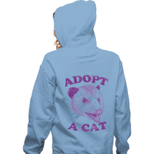 Load image into Gallery viewer, Shirts Zippered Hoodies, Unisex / Small / Royal Blue Adopt A Cat
