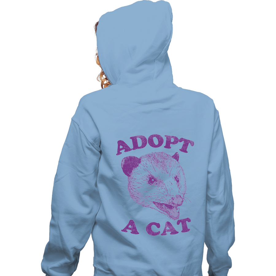 Shirts Zippered Hoodies, Unisex / Small / Royal Blue Adopt A Cat