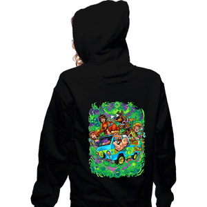 Daily_Deal_Shirts Zippered Hoodies, Unisex / Small / Black The Mystery Machine