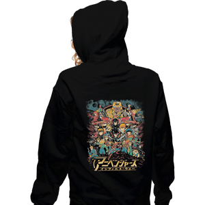 Shirts Zippered Hoodies, Unisex / Small / Black Infinime War