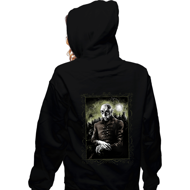 Secret_Shirts Zippered Hoodies, Unisex / Small / Black Portrait In Transylvania