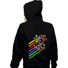 Load image into Gallery viewer, Daily_Deal_Shirts Zippered Hoodies, Unisex / Small / Black Karting Chaos
