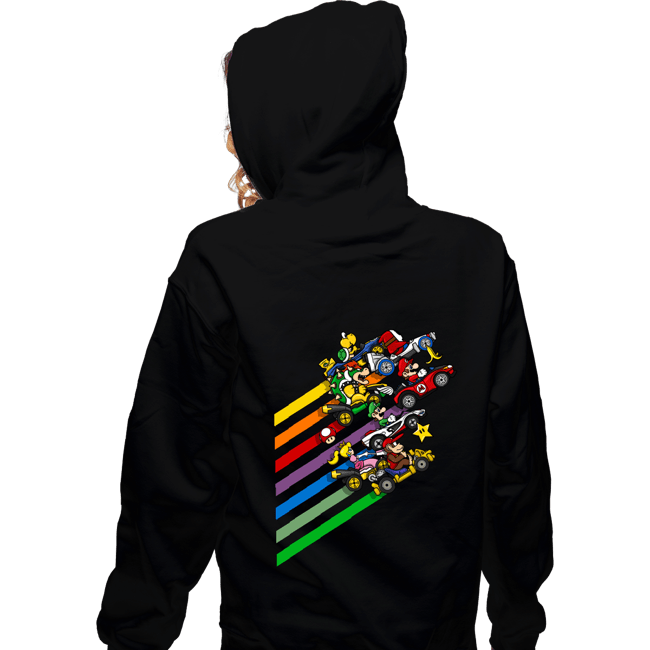 Daily_Deal_Shirts Zippered Hoodies, Unisex / Small / Black Karting Chaos