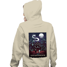 Load image into Gallery viewer, Daily_Deal_Shirts Zippered Hoodies, Unisex / Small / White Visit The Bathhouse
