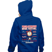 Load image into Gallery viewer, Daily_Deal_Shirts Zippered Hoodies, Unisex / Small / Royal Blue Procrastination Festival
