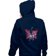 Load image into Gallery viewer, Shirts Zippered Hoodies, Unisex / Small / Navy Mental Butterfly
