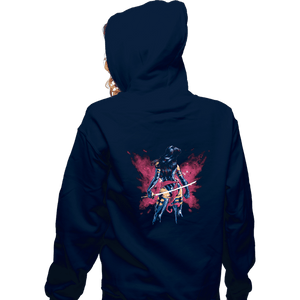 Shirts Zippered Hoodies, Unisex / Small / Navy Mental Butterfly