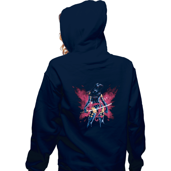 Shirts Zippered Hoodies, Unisex / Small / Navy Mental Butterfly