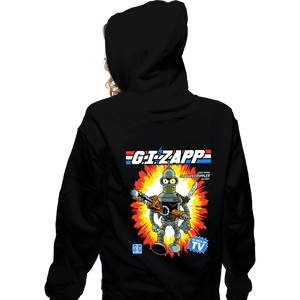 Daily_Deal_Shirts Zippered Hoodies, Unisex / Small / Black G.I.Zapp