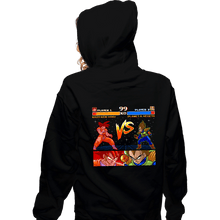 Load image into Gallery viewer, Shirts Zippered Hoodies, Unisex / Small / Black Goku VS Vegeta Alternate Version
