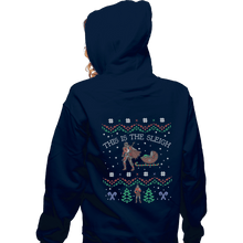 Load image into Gallery viewer, Shirts Zippered Hoodies, Unisex / Small / Navy This Is The Sleigh
