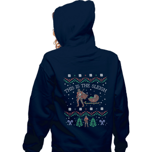 Shirts Zippered Hoodies, Unisex / Small / Navy This Is The Sleigh