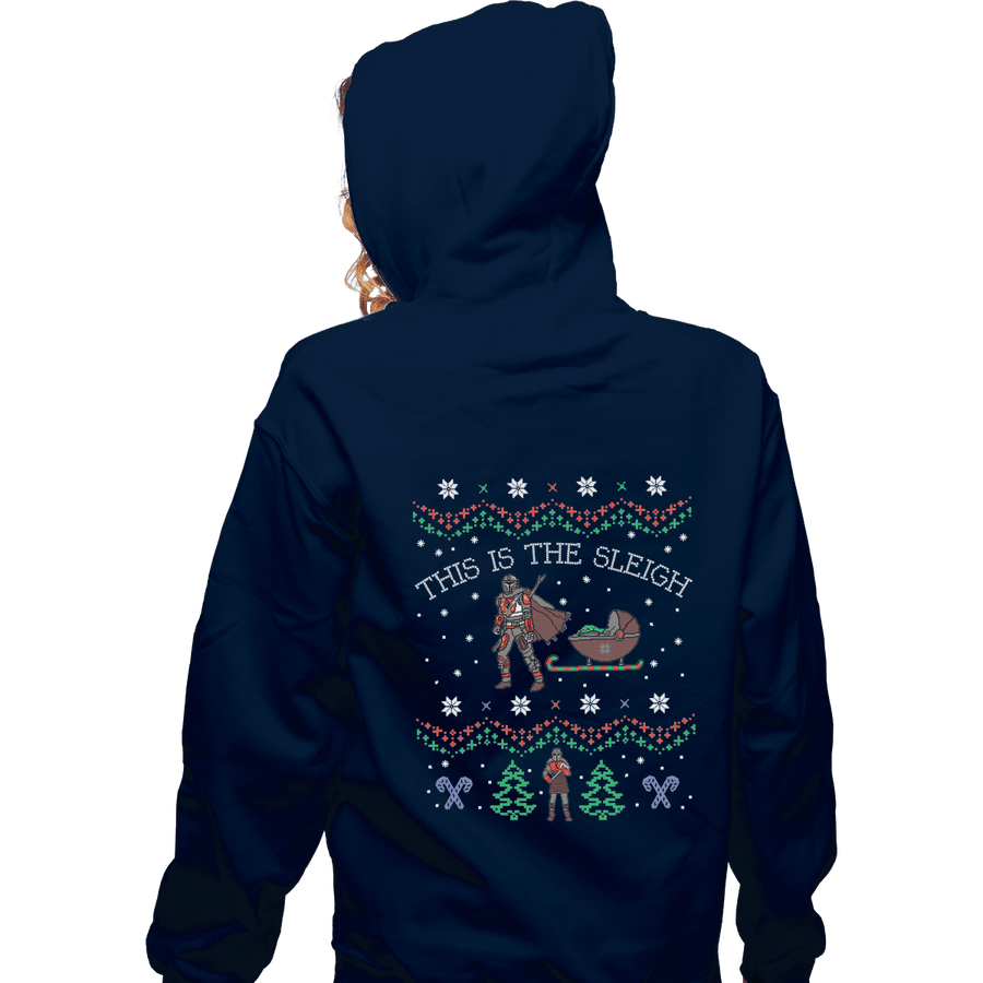 Shirts Zippered Hoodies, Unisex / Small / Navy This Is The Sleigh