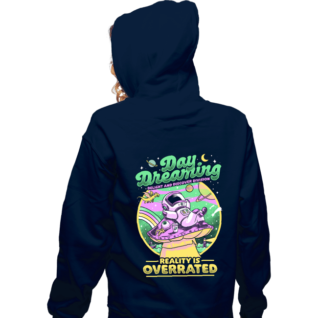 Secret_Shirts Zippered Hoodies, Unisex / Small / Navy Day Dreaming Astronaut