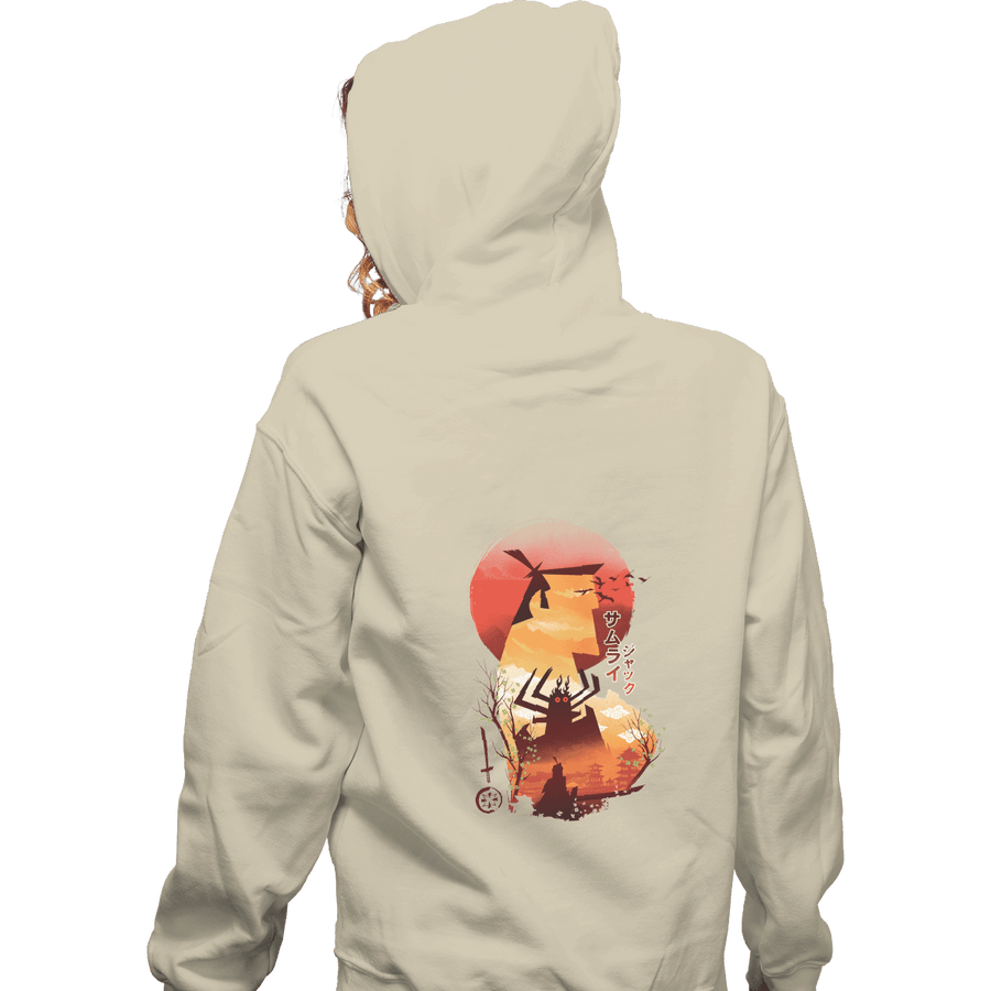 Shirts Pullover Hoodies, Unisex / Small / Sand Samurai Jack Sumi-e