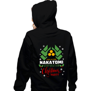 Daily_Deal_Shirts Zippered Hoodies, Unisex / Small / Black Nakatomi Christmas