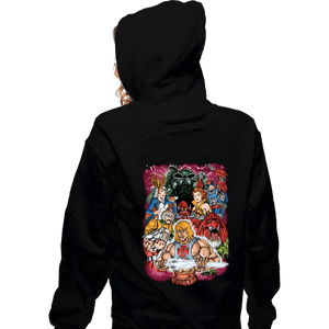 Shirts Zippered Hoodies, Unisex / Small / Black Eternia Warrior