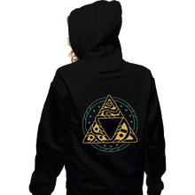 Load image into Gallery viewer, Secret_Shirts Zippered Hoodies, Unisex / Small / Black The Golden Power
